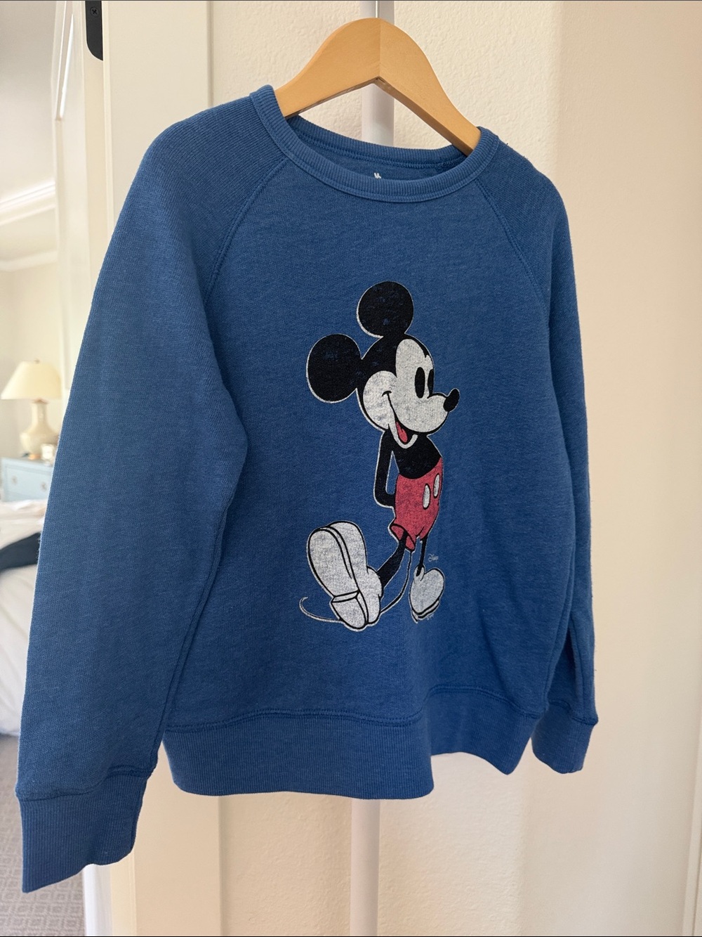 Crewcuts x Junk Food collaboration Blue Mickey Mouse Graphic Sweatshirt